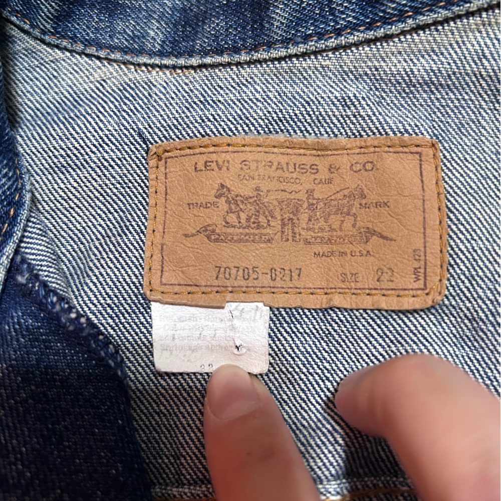 Vintage Orange Tag Levi’s Jacket Size 22 - Picture 6 of 9
